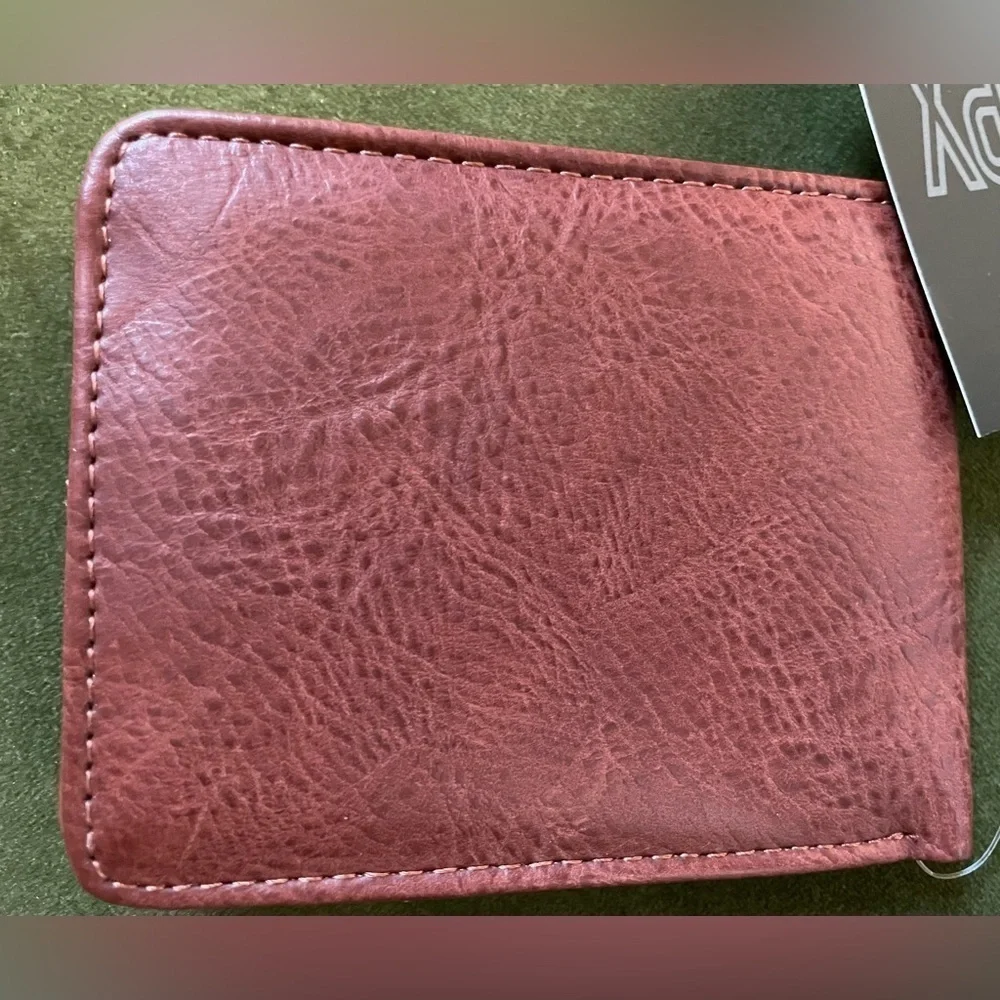 NEW PX Brown Bi-fold Vegan Wallet